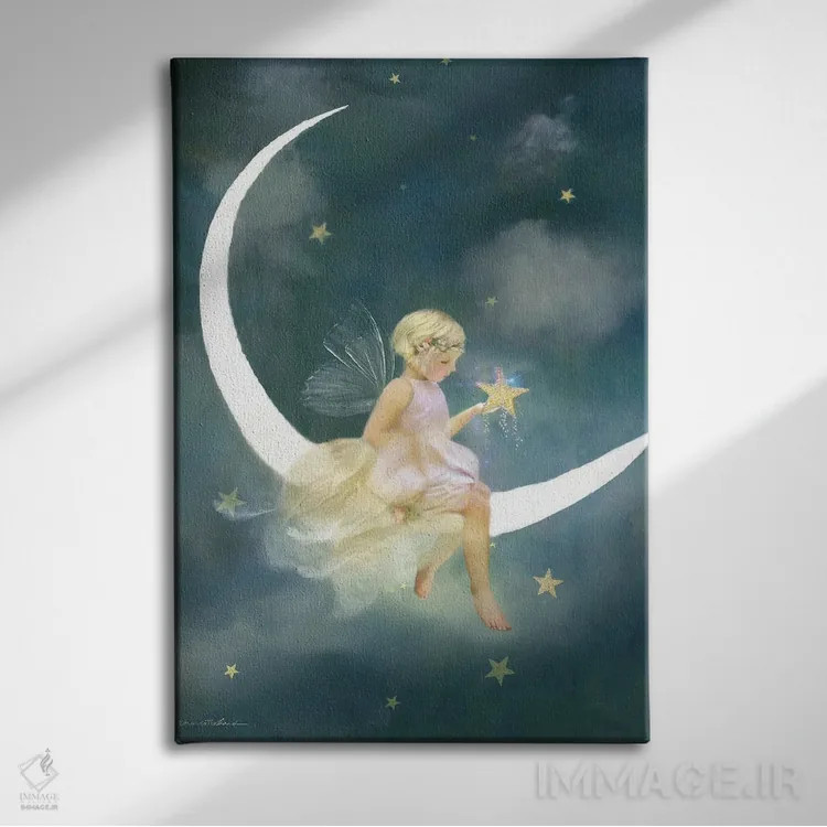 تابلو پری رؤیاها و آرزوها اثر شارلوت بیرد - نمای روبهرو روی دیوار