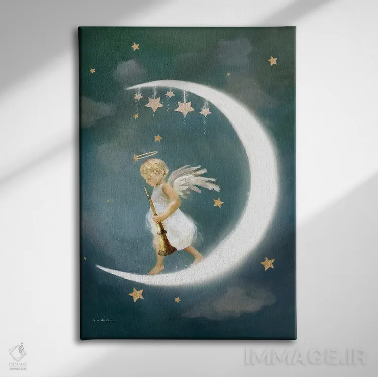 تابلو فرشتهٔ دوستی (نسخهٔ جایگزین) اثر شارلوت بیرد - نمای روبهرو روی دیوار