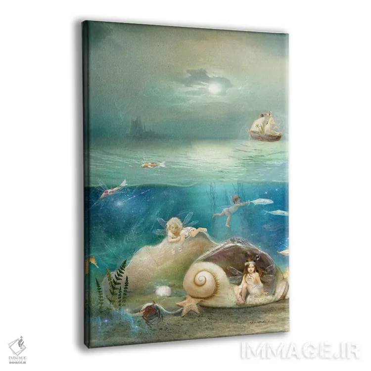 تابلو بچههای آب اثر شارلوت بیرد - نمای پرسپکتیو محصول