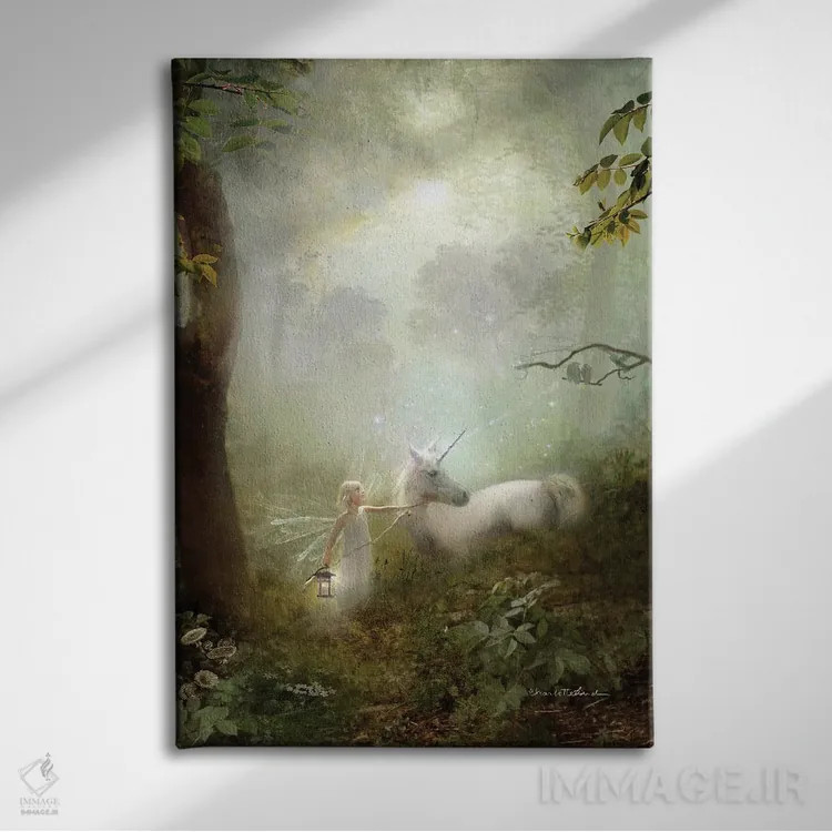 تابلو سفر به خانه اثر شارلوت بیرد - نمای روبهرو روی دیوار