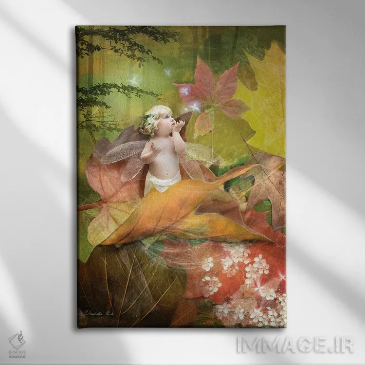 تابلو وقتی پاییز میسراید اثر شارلوت بیرد - نمای روبهرو روی دیوار