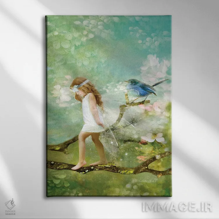 تابلو بیداریهای بهار اثر شارلوت بیرد - نمای روبهرو روی دیوار