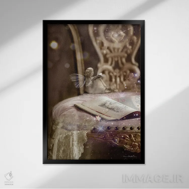 تابلو گمشده در افسانه اثر شارلوت بیرد - نمای قابدار مشکی