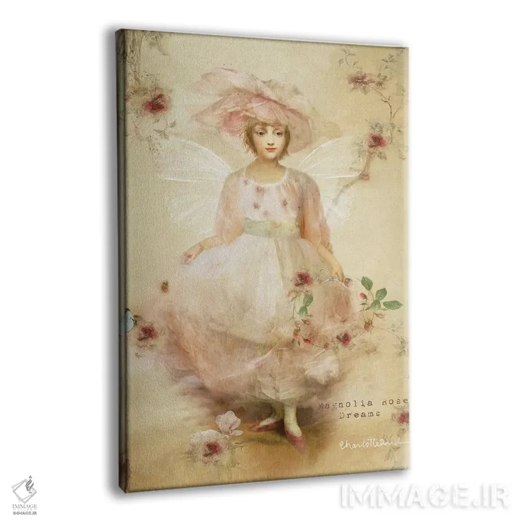 تابلو رز ماگنولیا اثر شارلوت بیرد - نمای پرسپکتیو محصول