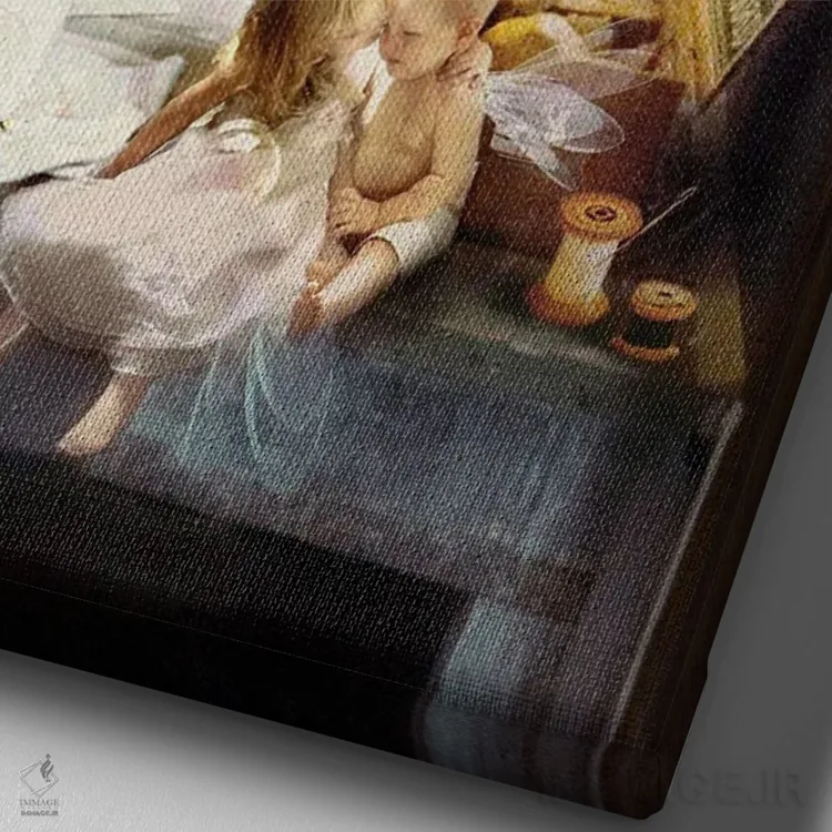 تابلو غمهای روز شستشو اثر شارلوت بیرد - نمای نزدیک بافت بوم