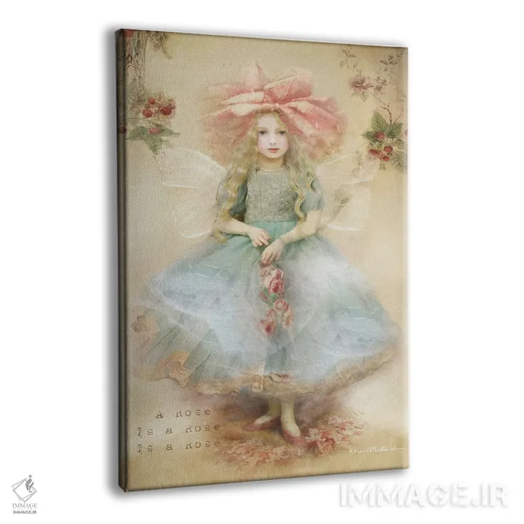 تابلو پری گلبرگ رز اثر شارلوت بیرد - نمای پرسپکتیو محصول