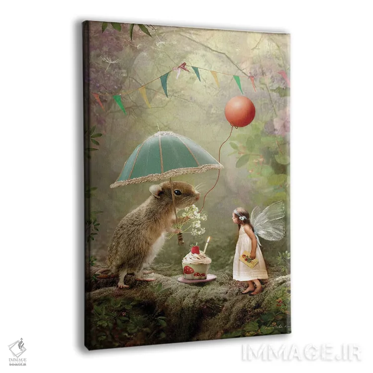 تابلو تولدت مبارک اثر شارلوت بیرد - نمای پرسپکتیو محصول