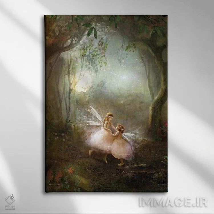 تابلو دوستان تا ابد اثر شارلوت بیرد - نمای روبهرو روی دیوار