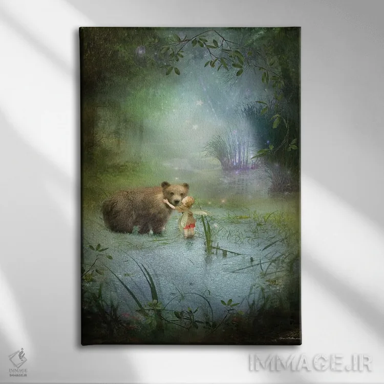 تابلو بوسههای خاک ستارهای اثر شارلوت بیرد - نمای روبهرو روی دیوار