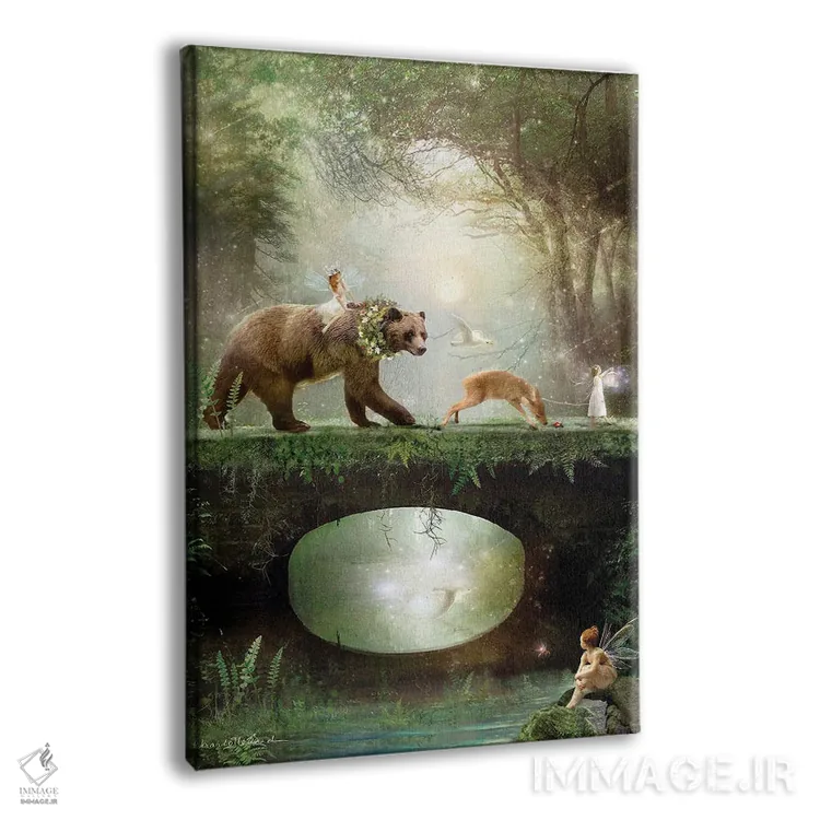 تابلو راهی در دل جنگل اثر شارلوت بیرد - نمای پرسپکتیو محصول