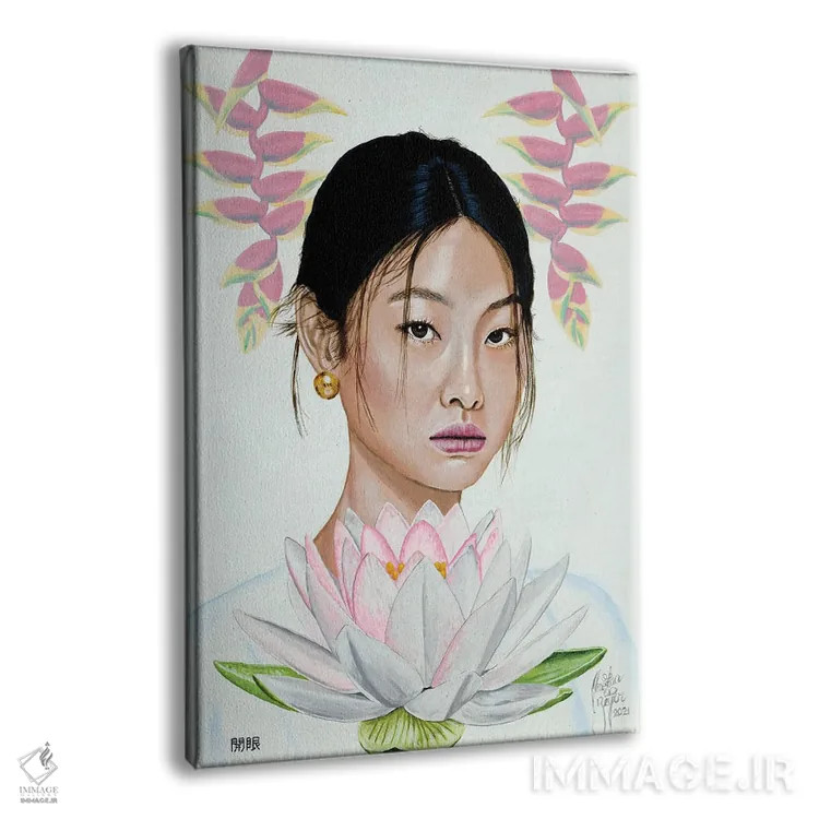 تابلو چشمهای باز شده اثر کریستین بییر - نمای پرسپکتیو محصول