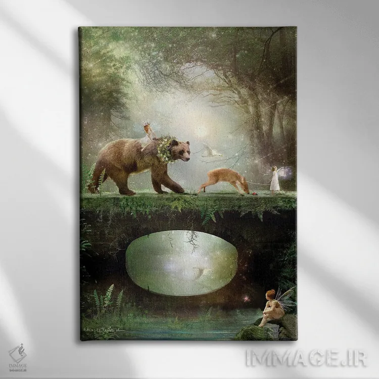 تابلو راهی در دل جنگل اثر شارلوت بیرد - نمای روبهرو روی دیوار