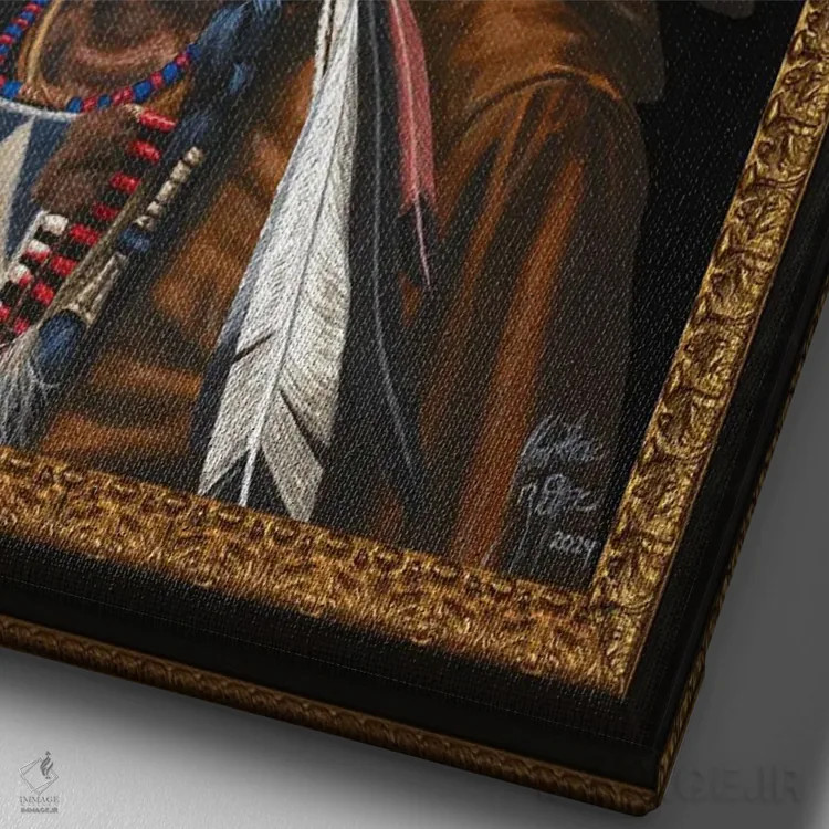 تابلو من طبیعتم اثر کریستین بییر - نمای نزدیک بافت بوم