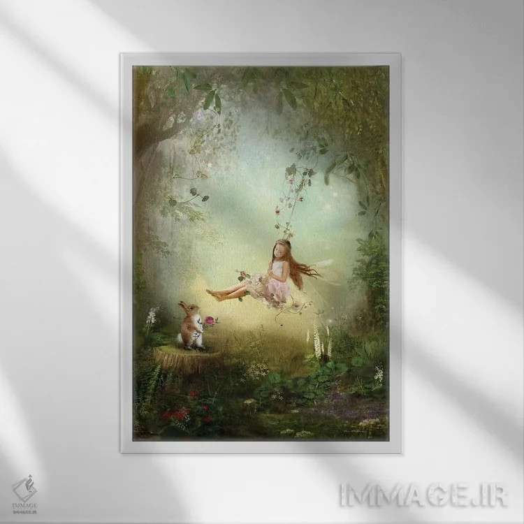 تابلو تو قلبم را به آواز درمیآوری اثر شارلوت بیرد - نمای قابدار سفید