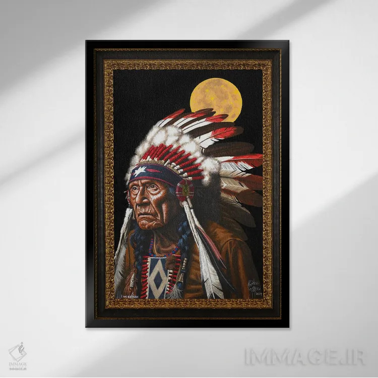 تابلو من طبیعتم اثر کریستین بییر - نمای قابدار مشکی