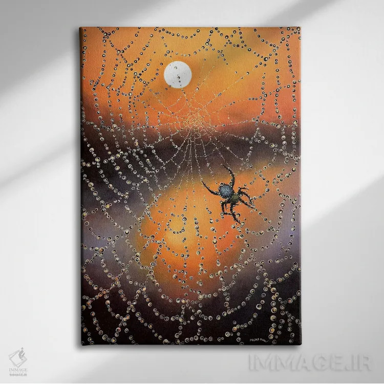 تابلو منتظرت هستم اثر کالر بای فلیکز (نام هنرمند) - نمای روبهرو روی دیوار