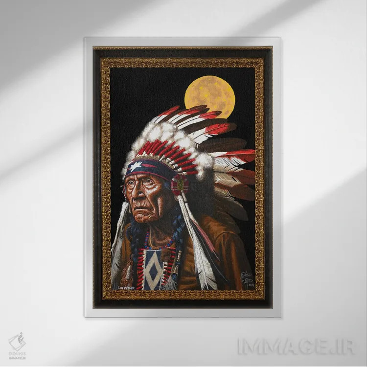 تابلو من طبیعتم اثر کریستین بییر - نمای قابدار سفید