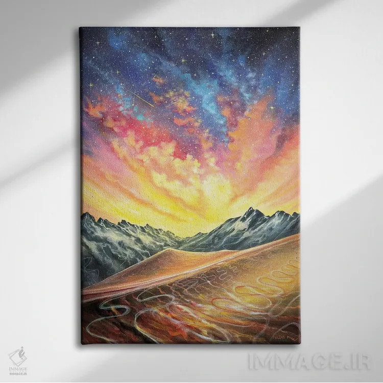 تابلو نترس اثر کالر بای فلیکز (نام هنرمند) - نمای روبهرو روی دیوار