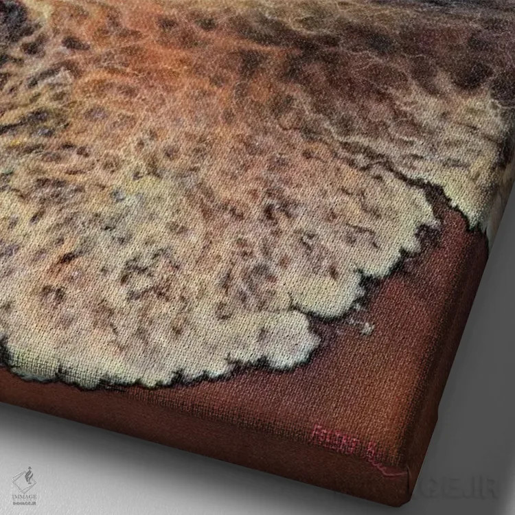 تابلو موج پشت موج اثر کالر بای فلیکز (نام هنرمند) - نمای نزدیک بافت بوم