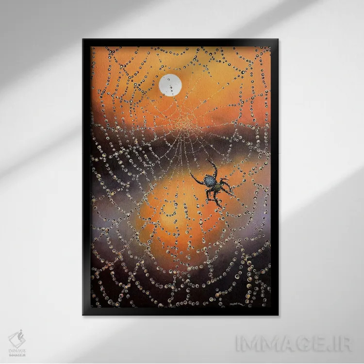 تابلو منتظرت هستم اثر کالر بای فلیکز (نام هنرمند) - نمای قابدار مشکی