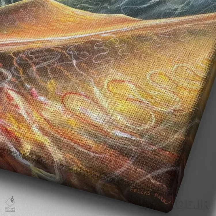 تابلو نترس اثر کالر بای فلیکز (نام هنرمند) - نمای نزدیک بافت بوم