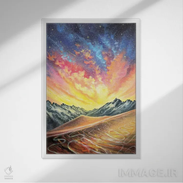 تابلو نترس اثر کالر بای فلیکز (نام هنرمند) - نمای قابدار سفید