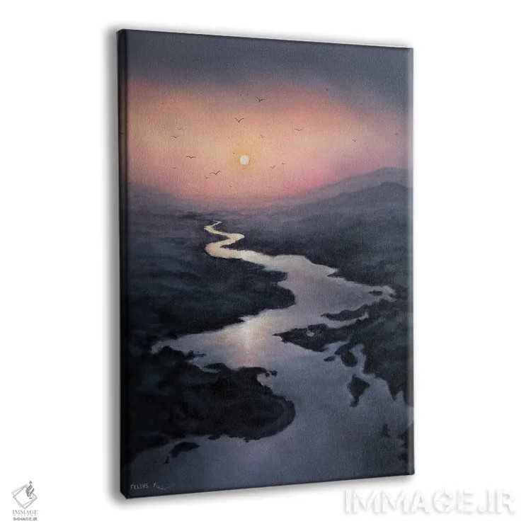 تابلو خورشید میتابد اثر کالر بای فلیکز (نام هنرمند) - نمای پرسپکتیو محصول