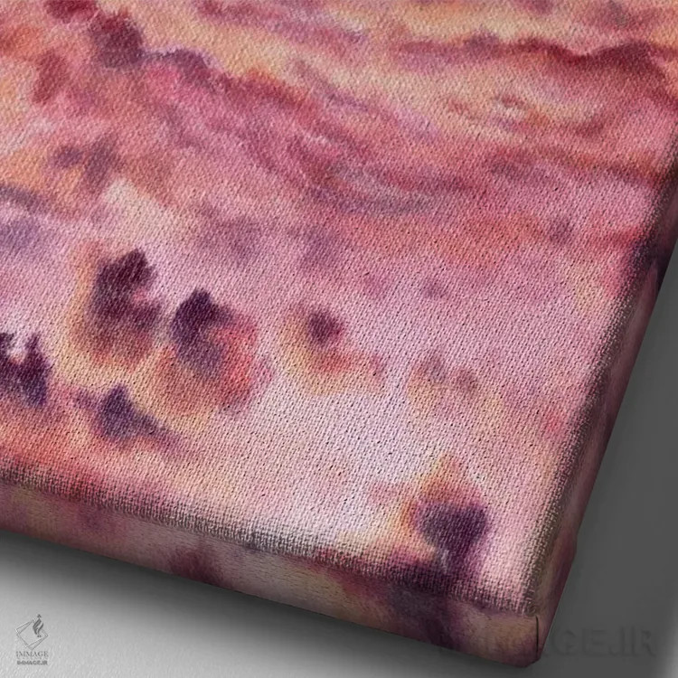 تابلو روز مهآلود اثر کالر بای فلیکز (نام هنرمند) - نمای نزدیک بافت بوم