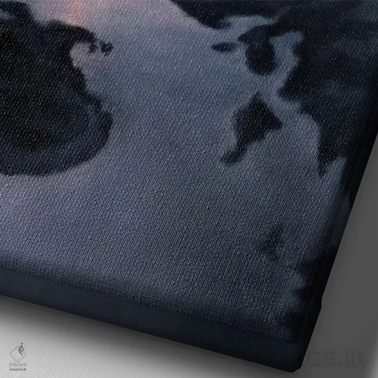 تابلو خورشید میتابد اثر کالر بای فلیکز (نام هنرمند) - نمای نزدیک بافت بوم