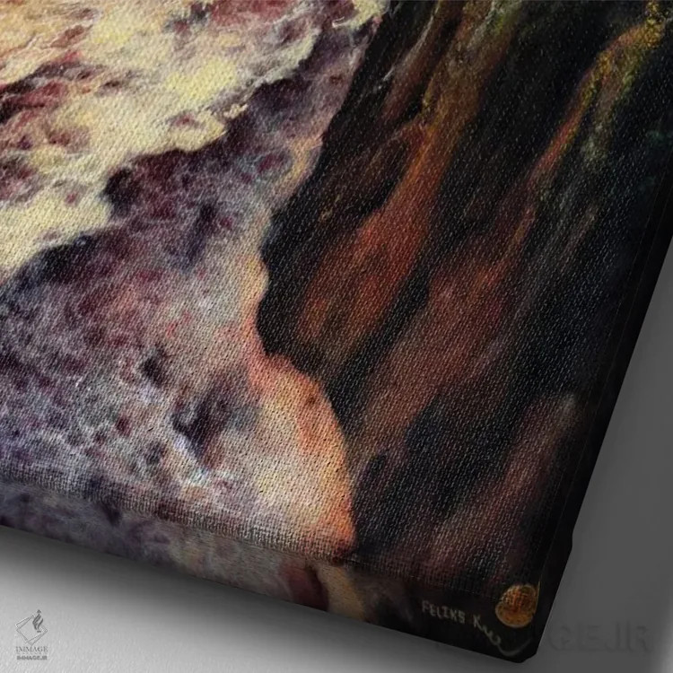 تابلو نو از کهنه اثر کالر بای فلیکز (نام هنرمند) - نمای نزدیک بافت بوم