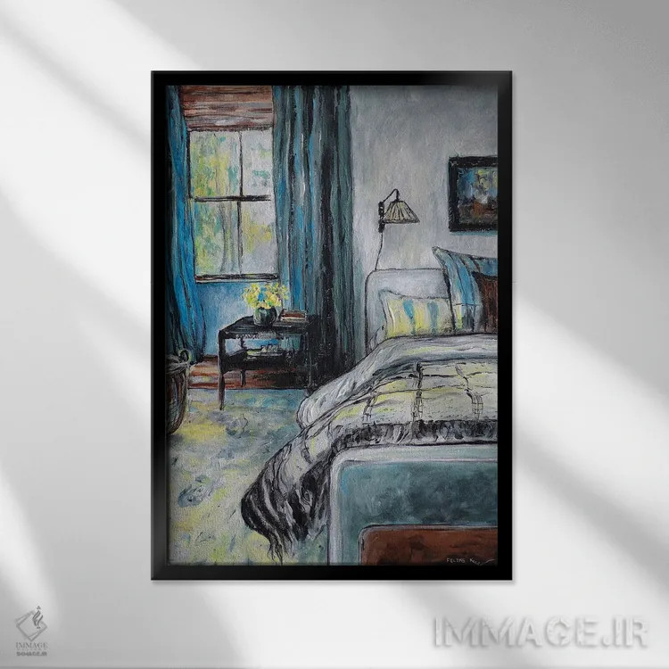 تابلو نیمهبیدار اثر کالر بای فلیکز (نام هنرمند) - نمای قابدار مشکی