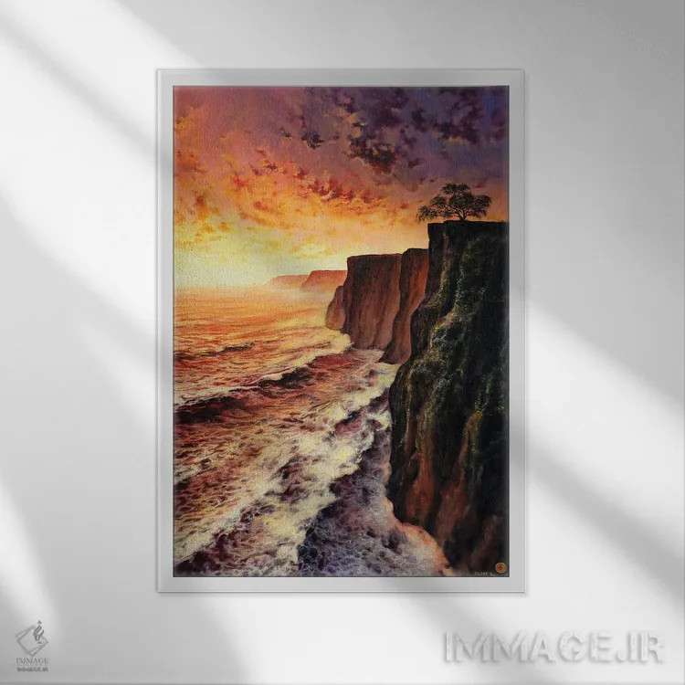 تابلو نو از کهنه اثر کالر بای فلیکز (نام هنرمند) - نمای قابدار سفید