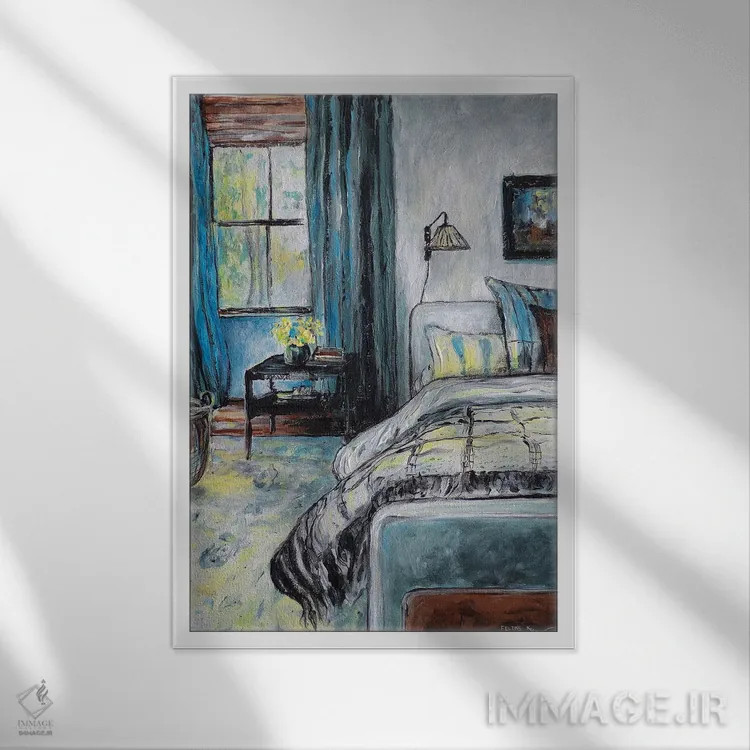 تابلو نیمهبیدار اثر کالر بای فلیکز (نام هنرمند) - نمای قابدار سفید