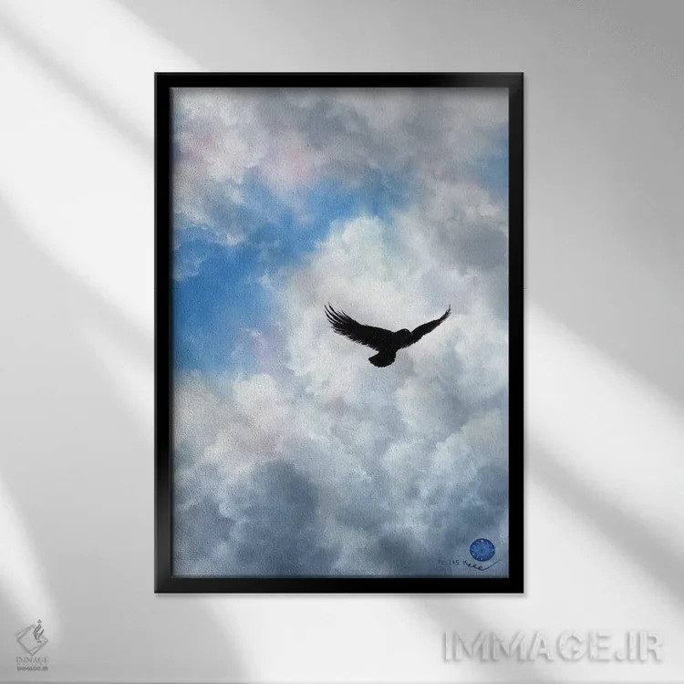 تابلو آدم خوبه اثر کالر بای فلیکز (نام هنرمند) - نمای قابدار مشکی