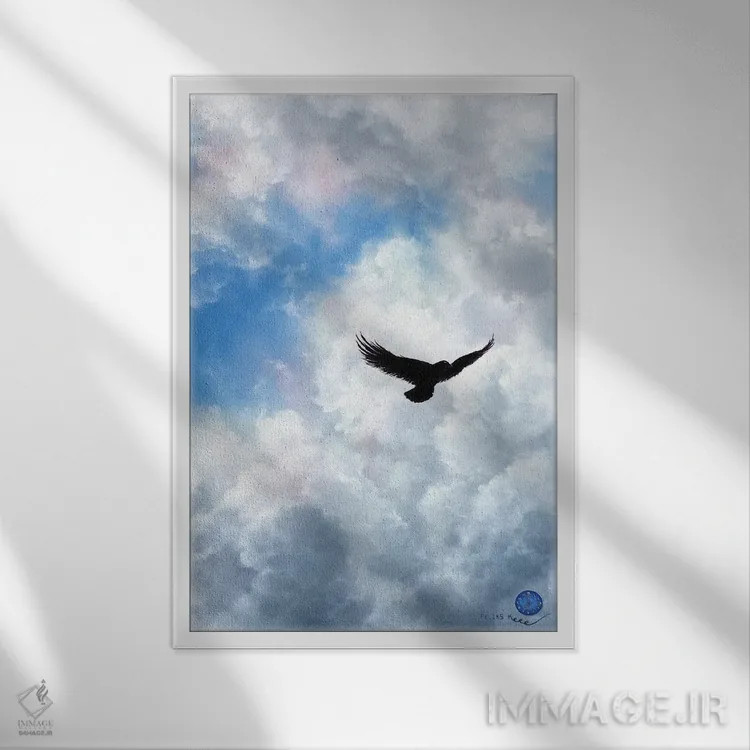 تابلو آدم خوبه اثر کالر بای فلیکز (نام هنرمند) - نمای قابدار سفید