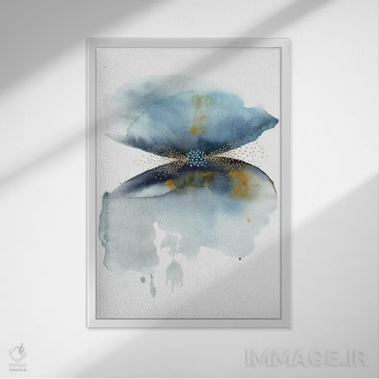 تابلو نیروهای برخوردکننده اثر کلودیا بیانکی - نمای قابدار سفید