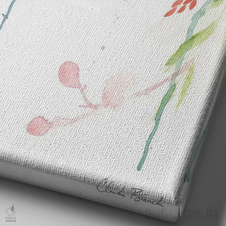 تابلو فلوری اثر کلودیا بیانکی - نمای نزدیک بافت بوم