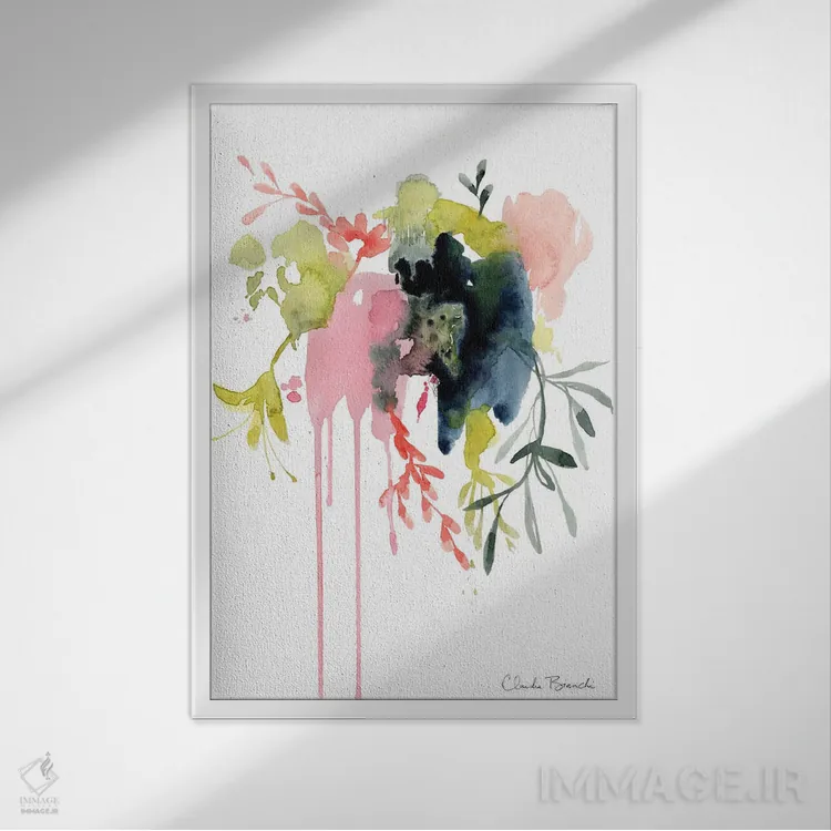 تابلو بازگشت به طبیعت اثر کلودیا بیانکی - نمای قابدار سفید