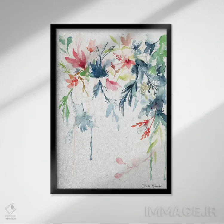 تابلو فلوری اثر کلودیا بیانکی - نمای قابدار مشکی