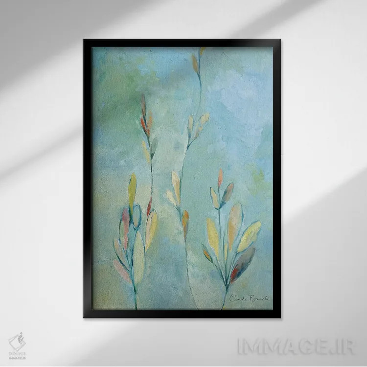 تابلو کلپا (گیاه دریایی) اثر کلودیا بیانکی - نمای قابدار مشکی