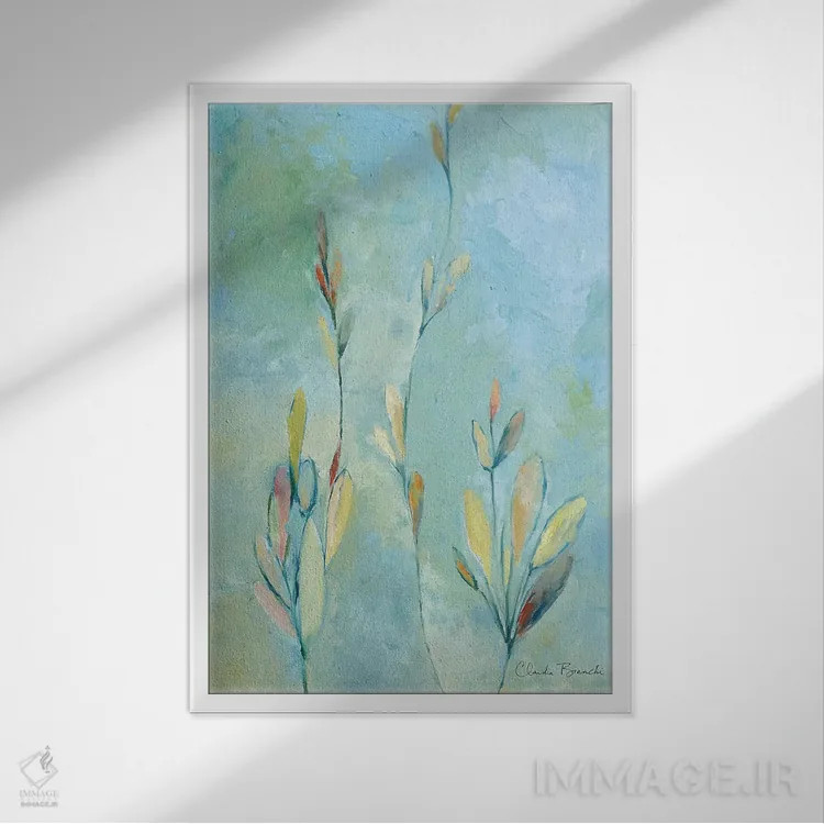 تابلو کلپا (گیاه دریایی) اثر کلودیا بیانکی - نمای قابدار سفید