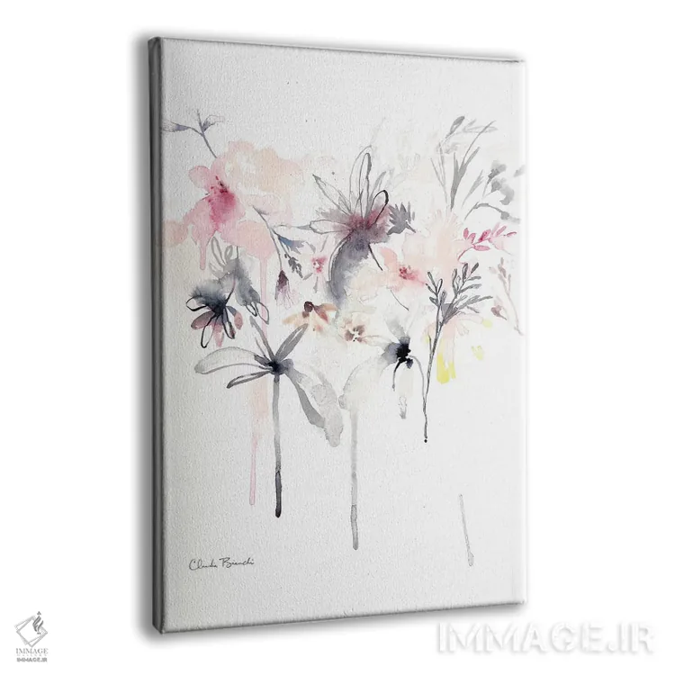 تابلو پراکندگی صورتی اثر کلودیا بیانکی - نمای پرسپکتیو محصول