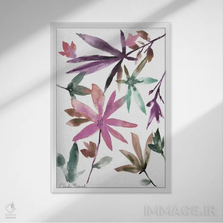 تابلو افراهای چندگانه ۳ اثر کلودیا بیانکی - نمای قابدار سفید