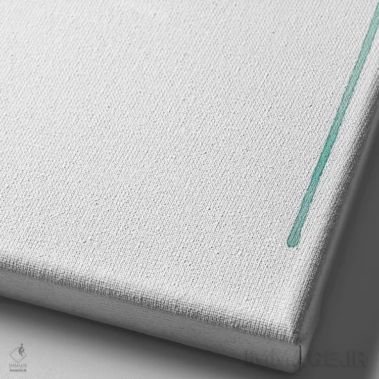 تابلو تنها گل شَرُن اثر کلودیا بیانکی - نمای نزدیک بافت بوم