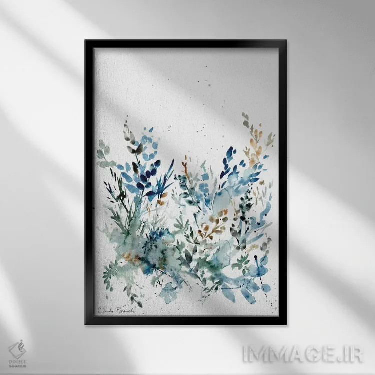 تابلو سایهها اثر کلودیا بیانکی - نمای قابدار مشکی