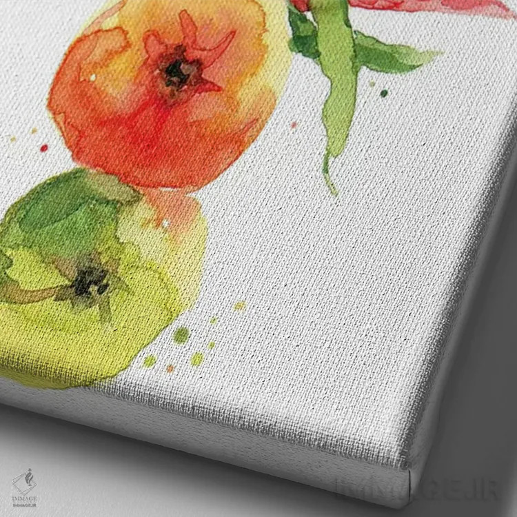 تابلو سبزیجات چیدهشده اثر کلودیا بیانکی - نمای نزدیک بافت بوم