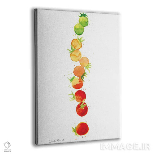 تابلو ردیف گرباورها گوجهفرنگی اثر کلودیا بیانکی - نمای پرسپکتیو محصول