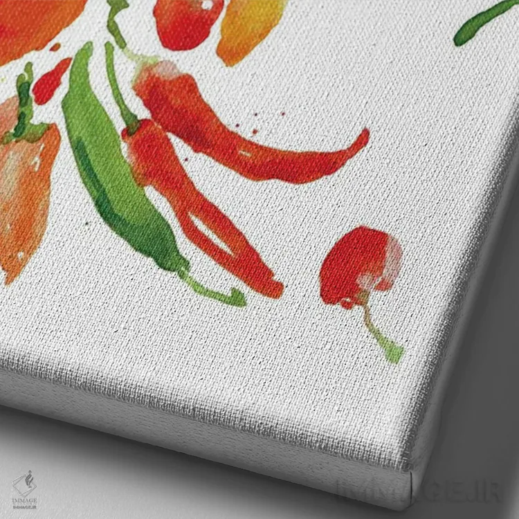 تابلو باغچهٔ سالسا اثر کلودیا بیانکی - نمای نزدیک بافت بوم