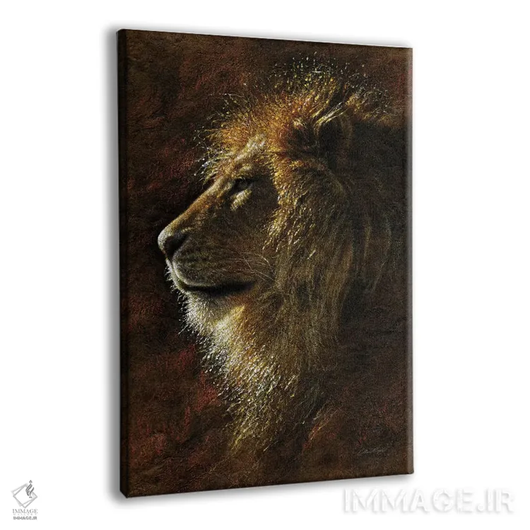 تابلو شکوه شیر اثر کالین بوگل - نمای پرسپکتیو محصول