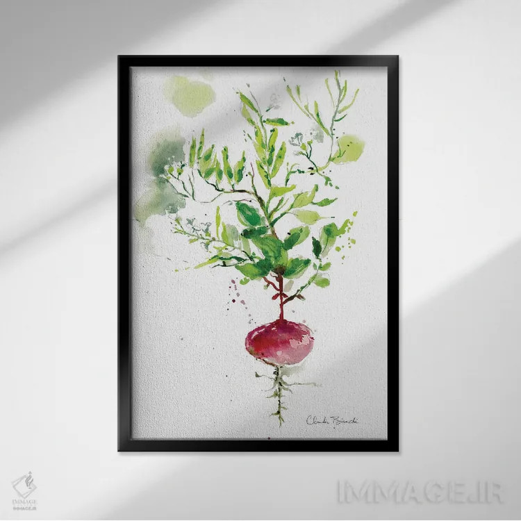 تابلو تنها تربچه اثر کلودیا بیانکی - نمای قابدار مشکی